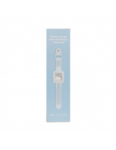 CLEANDS PULSERA GEL HIDROALCOHOLICO AZUL