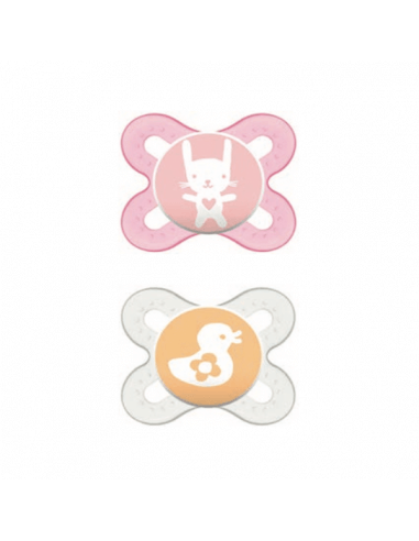MAM CHUPETE SILICONA START 0-2 M ROSA