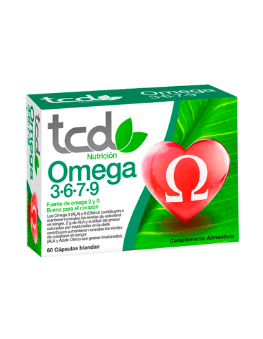 TCD OMEGA 3, 6, 7, 9 60 CAPSULAS BLANDAS