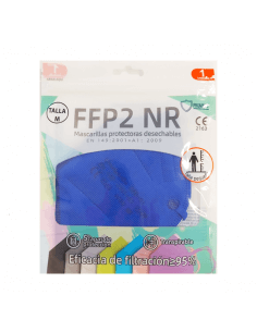 MASCARILLA FFP2 NR AZUL INFANTIL TALLA M 1 UNIDAD
