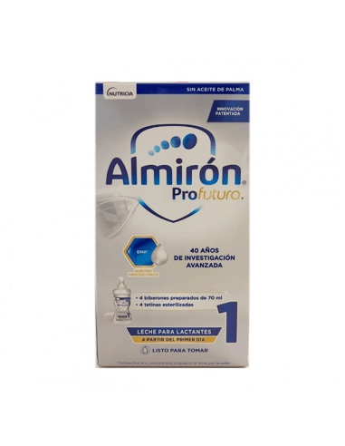 Almirón Profutura 1 Leche Lactantes 4 Biberones Preparados de 70 ml - Atida