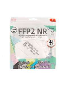 MASCARILLA FFP2 NR BLANCO INFANTIL TALLA M 1 UNIDAD