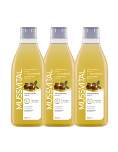 MUSSVITAL ESSENTIALS GEL DE BAÑO ACEITE DE OLIVA 3 X 750 ML