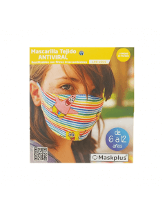 MASKPLUS MASCARILLA INFANTIL REUTILIZABLE  BOB ESPONJA 6...