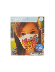 MASKPLUS MASCARILLA INFANTIL REUTILIZABLE MURAL ESPONJA 6...