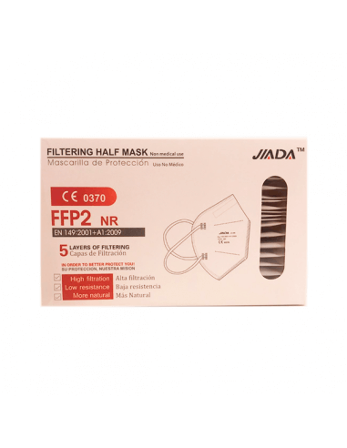 JIADA MASCARILLA FFP2 CERTIFICADA COLOR NEGRO...