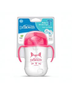 DR. BROWN'S MI PRIMER VASO CON PAJITA 270ML +6 MESES 1...