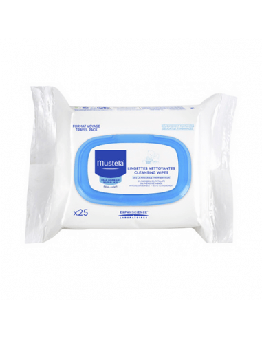 MUSTELA TOALLITAS CARA PHYSIOBEBE 25 UNIDADES