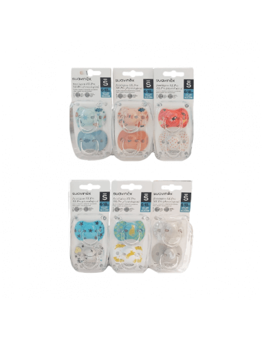 SUAVINEX CHUPETE SILICONA FISIOLOGICO 6-18 M 2U