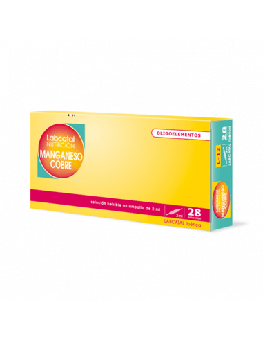 LABCATAL 12 MANGANESO COBRE 28 AMPOLLAS X 2 ML