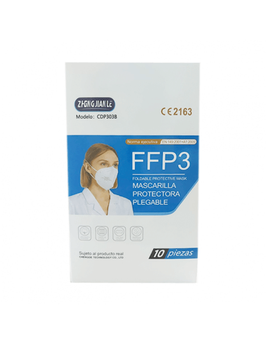 ZHONG JIANLE MASCARILLA FFP3 CERTIFICADA 10 UNIDADES