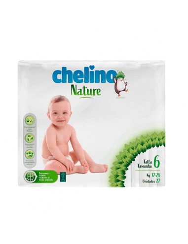 CHELINO NATURE PAÑALES TALAL 6 17-28 KG 27...