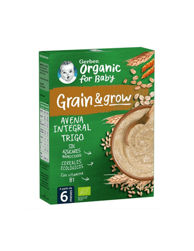GERBER PAPILLA BIO AVENA Y TRIGO 250 G
