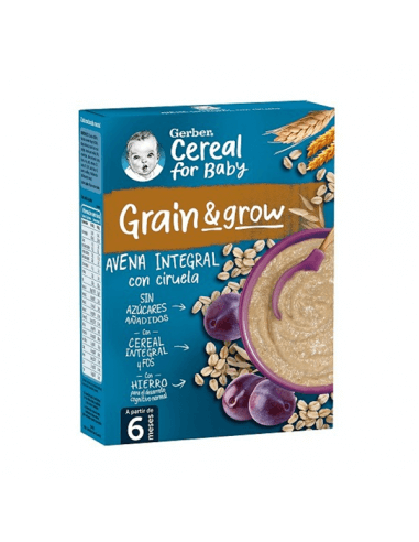 GERBER PAPILLA AVENA CON CIRUELA 250 G