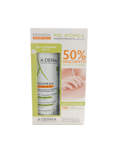 A-DERMA EXOMEGA GEL LIMPIADOR EMOLIENTE DUPLO 2 X 500 ML