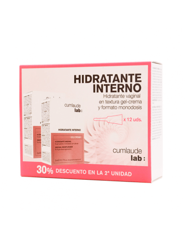 CUMLAUDE HIDRATANTE INTERNO DUPLO 2 X 6 MONODOSIS
