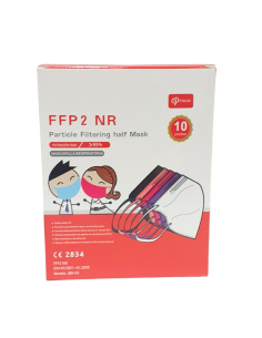 POWCAN MASCARILLA FFP2 INFANTIL COLORES 10 UNIDADES