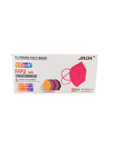 JIADA MASCARILLA FFP2 CERTIFICADA COLOR ROSA 20 UNIDADES