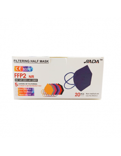 JIADA MASCARILLA FFP2 CERTIFICADA COLOR AZUL MARINO 20...