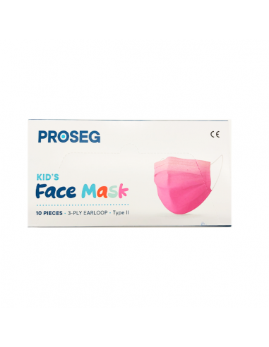 PROSEG MASCARILLA QUIRÚRGICA INFANTIL COLOR ROSA 10 UNIDADES