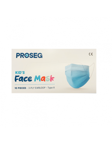 PROSEG MASCARILLA QUIRÚRGICA INFANTIL COLOR AZUL 10 UNIDADES