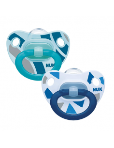 NUK CHUPETE CLASSIC HAPPY DAYS SILICONA 6-18 MESES 2...