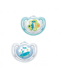 NUK CHUPETE FREESTYLE SILICONA 6-18 MESES 2 UNIDADES