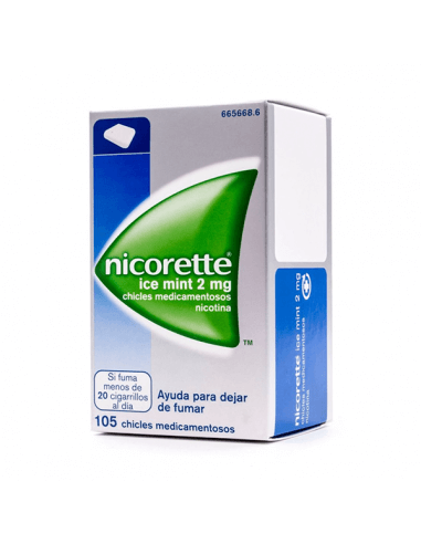 Nicorette Ice Mint 2mg 105 chicles medicamentoso