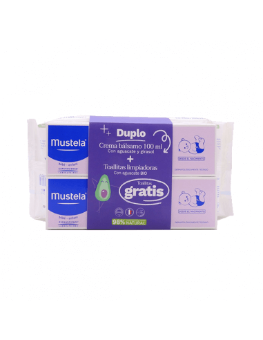 MUSTELA CREMA BÁLSAMO 1,2,3 DUPLO 2 X 100 ML +...