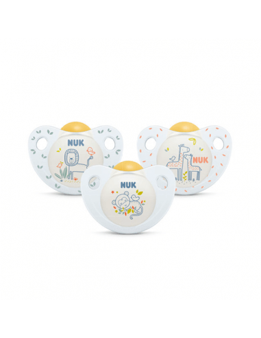 NUK CHUPETE TRENDLINE JUNGLE ANIMALS LÁTEX...