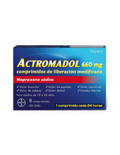 ACTROMADOL 660 MG 8 COMP