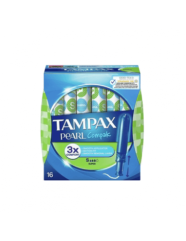 TAMPAX PEARL COMPAK SUPER 16 UNIDADES