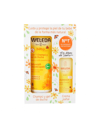 WELEDA BEBÉ CALÉNDULA CHAMPÚ Y GEL DE DUCHA 2...
