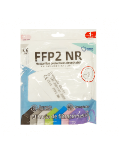 MASCARILLA FFP2 NR ADULTO BLANCA 1 UND