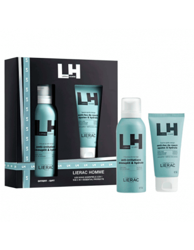 LIERAC HOMME BALSAMO Y ESPUMA COFRE
