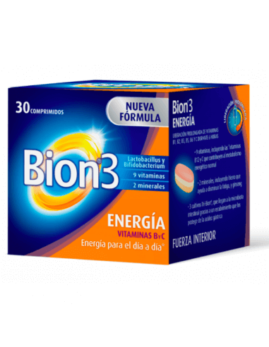 BION3 ENERGIA VITAMINAS B Y C 30 COMPRIMIDOS | Ibez Farmacia