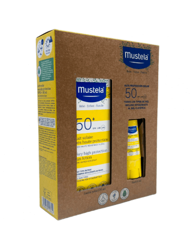 MUSTELA SOLAR LECHE 50+ SPF + STICK 50+ PACK