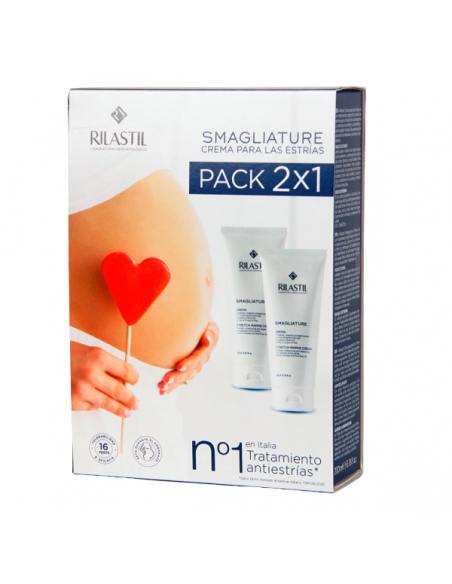 RILASTIL SMAGLIATURE CREMA ANTIESTRIAS 200 ML  PACK 2X1