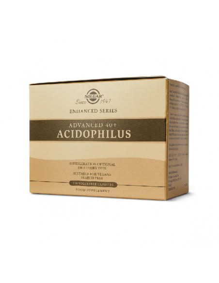 SOLGAR 40 PLUS ACIDOPHILUS AVANZADO 120 CAPS