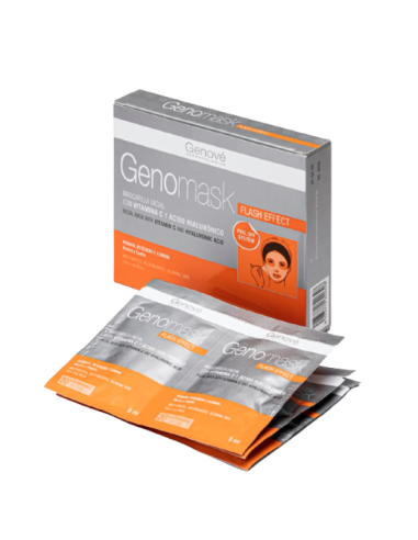 GENOMASK MASCARILLA VITAMINA C Y ACIDO HIALURONICO 6 SOBRES 8 ML