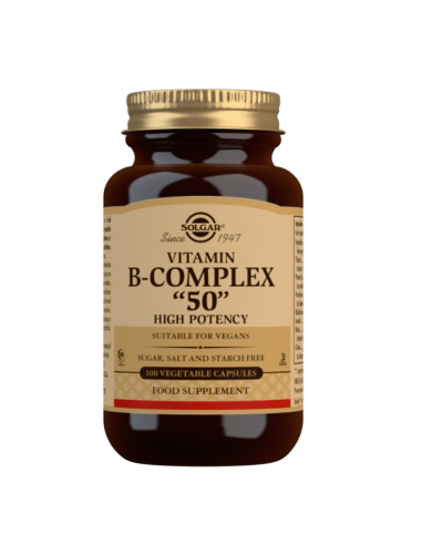 SOLGAR B COMPLEX 50 ALTA POTENCIA 100 CAPSULAS