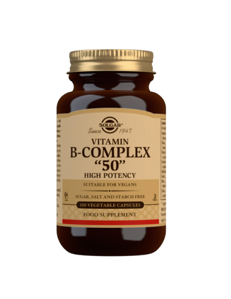 SOLGAR B COMPLEX 50 ALTA POTENCIA 100 CAPSULAS