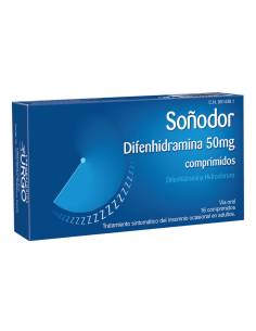 SOÑODOR DIFENHIDRAMINA 50 MG 16 COMPRIMIDOS