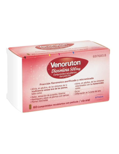 VENORUTON DIOSMINA 500 MG 60 COMPRIMIDOS RECUBIERTOS