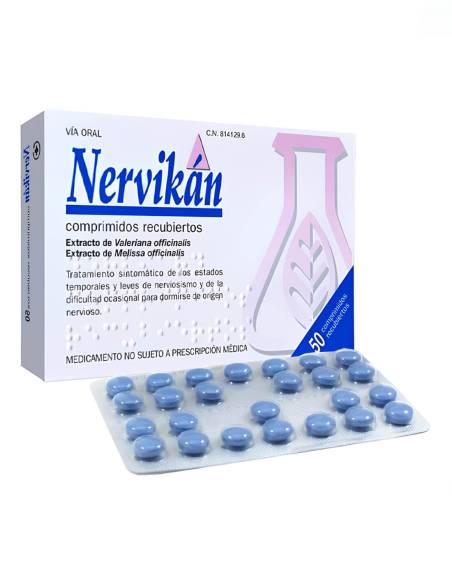 NERVIKÁN 160/80 MG 50 COMPRIMIDOS RECUBIERTOS