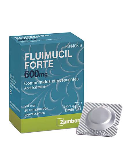 FLUIMUCIL FORTE 600 MG 20 COMPRIMIDOS EFERVESCENTES