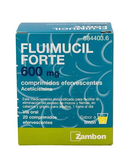 FLUIMUCIL FORTE 600 MG 20 COMPRIMIDOS EFERVESCENTES