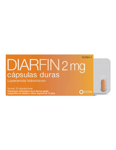 DIARFIN 2 MG 20 CAPSULAS