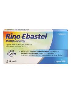 RINO EBASTEL 10/120 MG 7 CAPSULAS