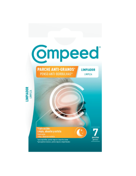 COMPEED PARCHE ANTI-GRANOS LIMPIADOR TRIPLE ACCION 7 UNIDADES